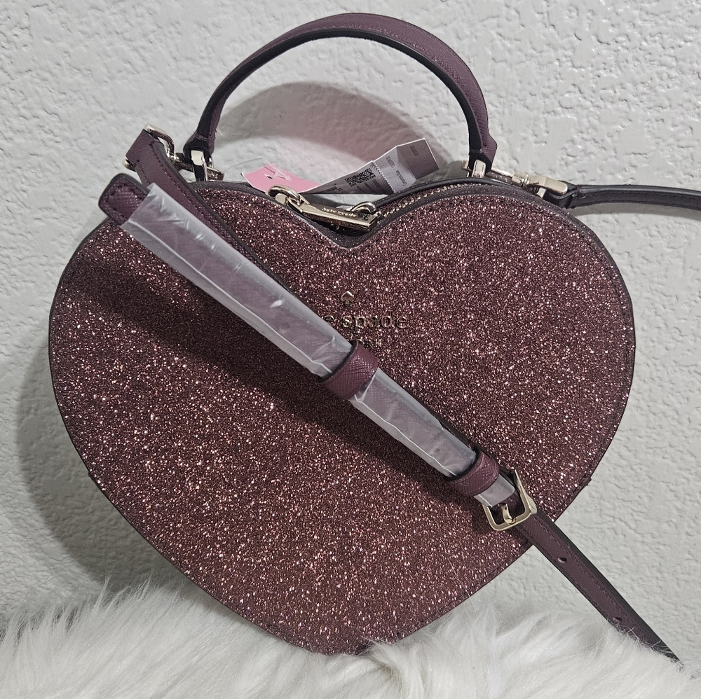 Kate Spade Love Shack  Glitter Heart Crossbody